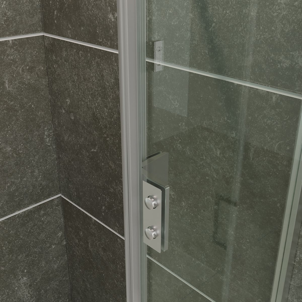 Eckeinstieg Celine mit Klapptüren aus ESG Sicherheitsglas