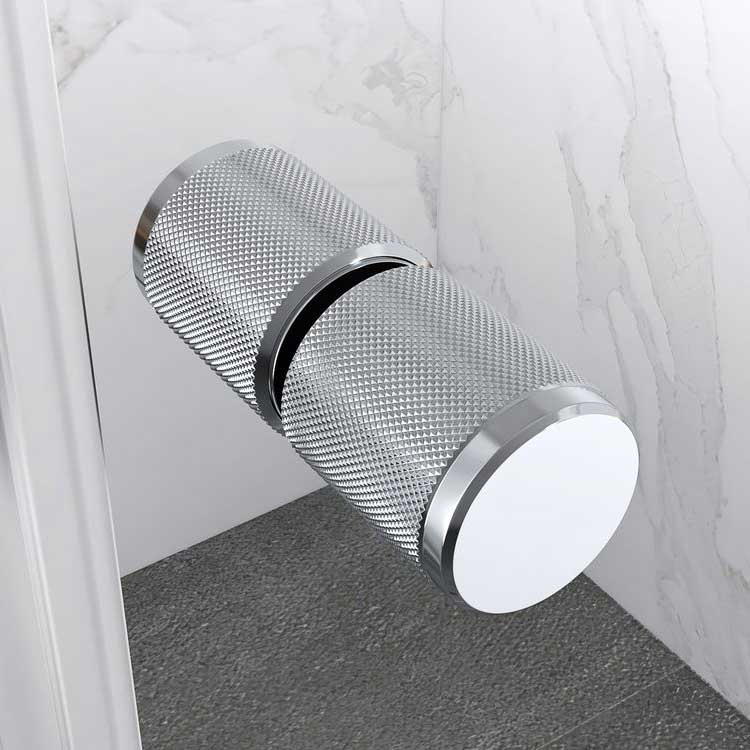 Duschtür Nischentür Kaylee DD mit Schiebetür aus 6mm ESG Klarglas Duschtür Nischentür Kaylee DD mit Schiebetür aus 6mm ESG Klarglas 200x 195 cm-195 cm