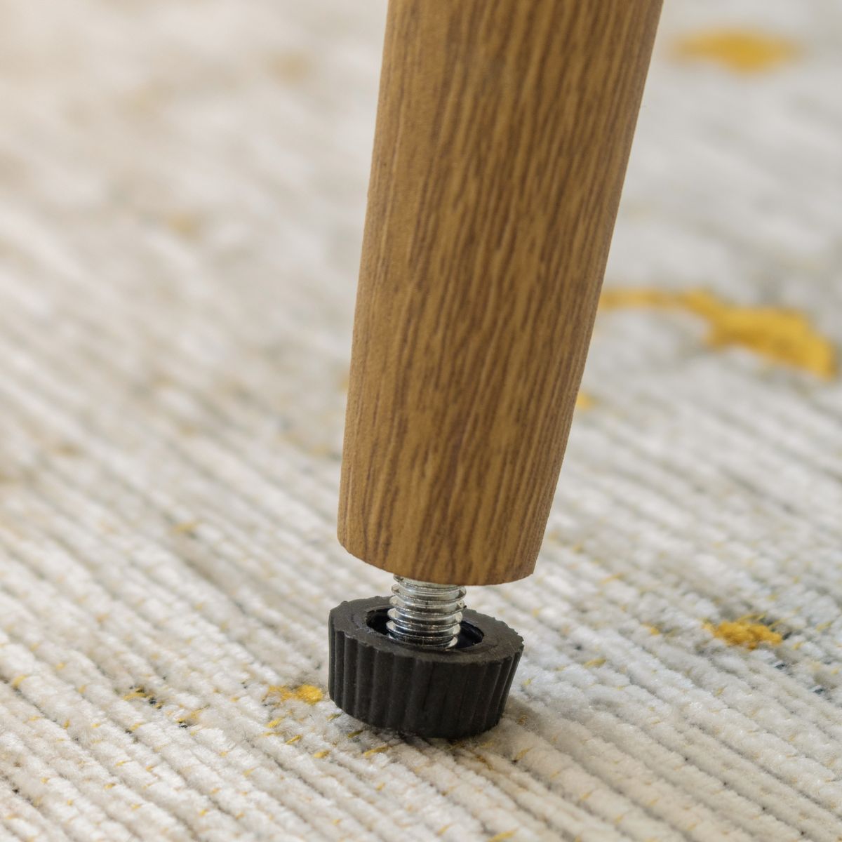 Esszimmerstuhl Wohnzimmerstuhl Bellamy Grün-Holz aus Samt Velour