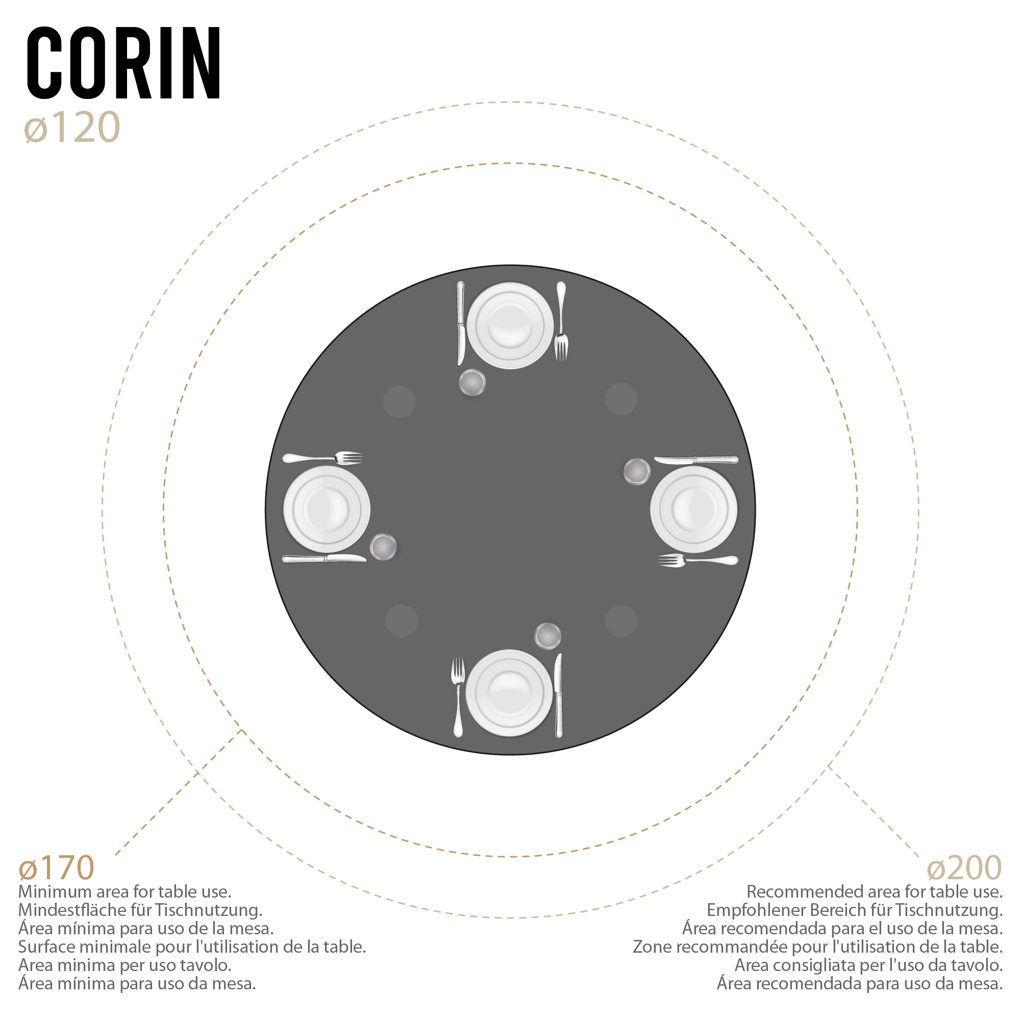 Esszimmer-Tisch CORIN | Tischplatte: Holz in Weiß | Beine: Weiß 80 cm