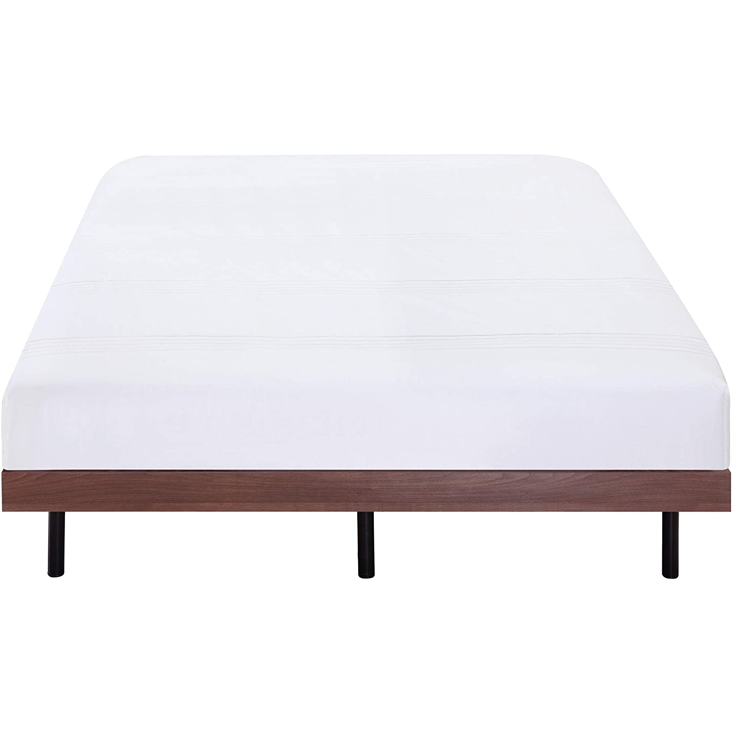 Holz-Rahmenbett - 140x200 cm Nussbaum Holz-Rahmenbett - 200x200 cm Nussbaum