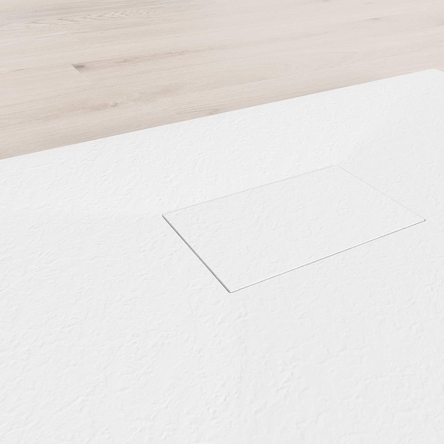 SMC Duschwanne Boreal in Stein-Optik inkl. Ablaufgarnitur - Weiß SMC Duschwanne Boreal in Stein-Optik inkl. Ablaufgarnitur - Weiß 70x160 cm