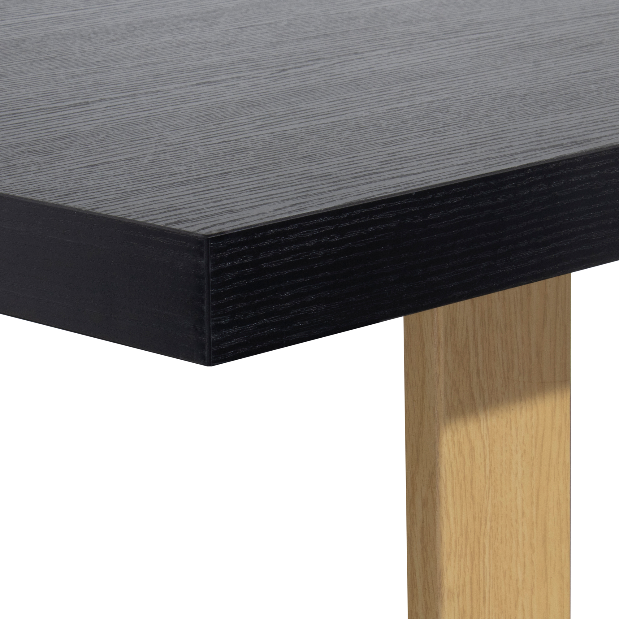 Esszimmertisch MACON Kufentisch Holztisch Esstisch Schwarz + Eiche 140x 80 cm