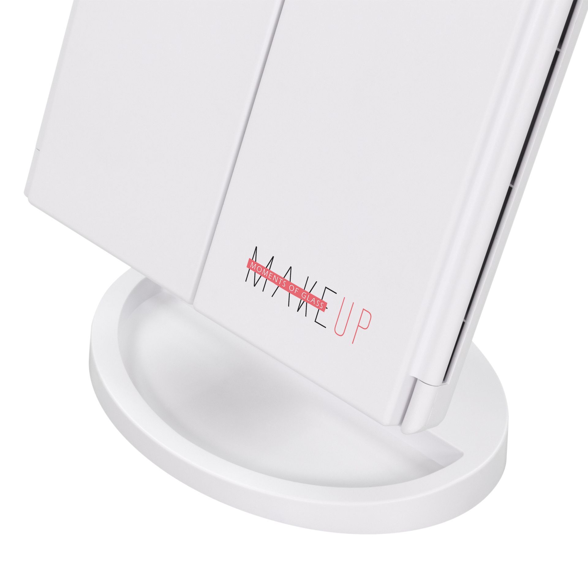 Schminkspiegel mit Vergrößerung MakeUp, mit 21 dimmbaren LED-Lampen Schminkspiegel mit Vergrößerung MakeUp STRIPE mit dimmbarer LED Lichtleiste