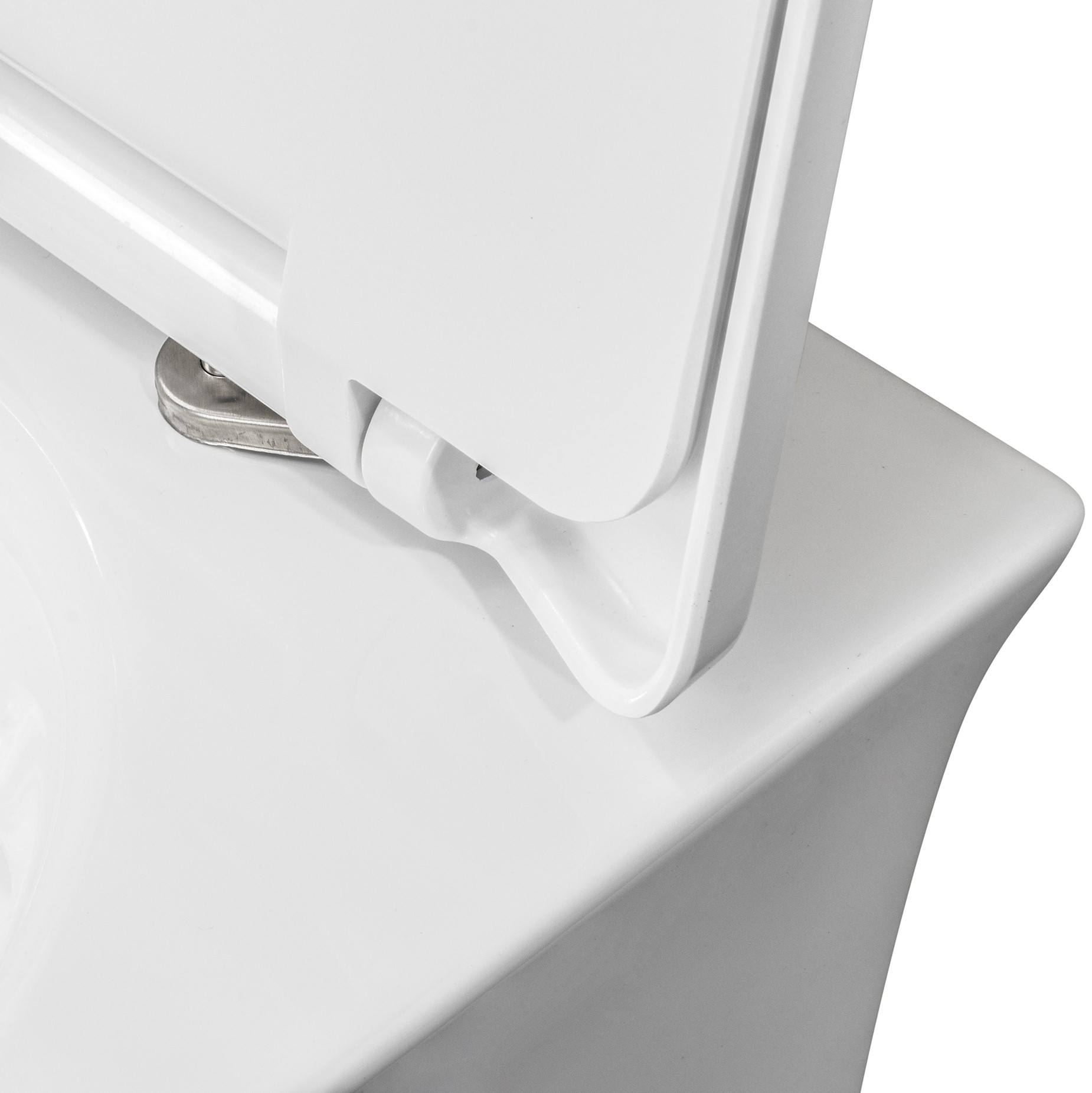 Toilette Hänge WC Spülrandlos inkl. WC Sitz mit Softclose Absenkautomatik + abnehmbar Dora