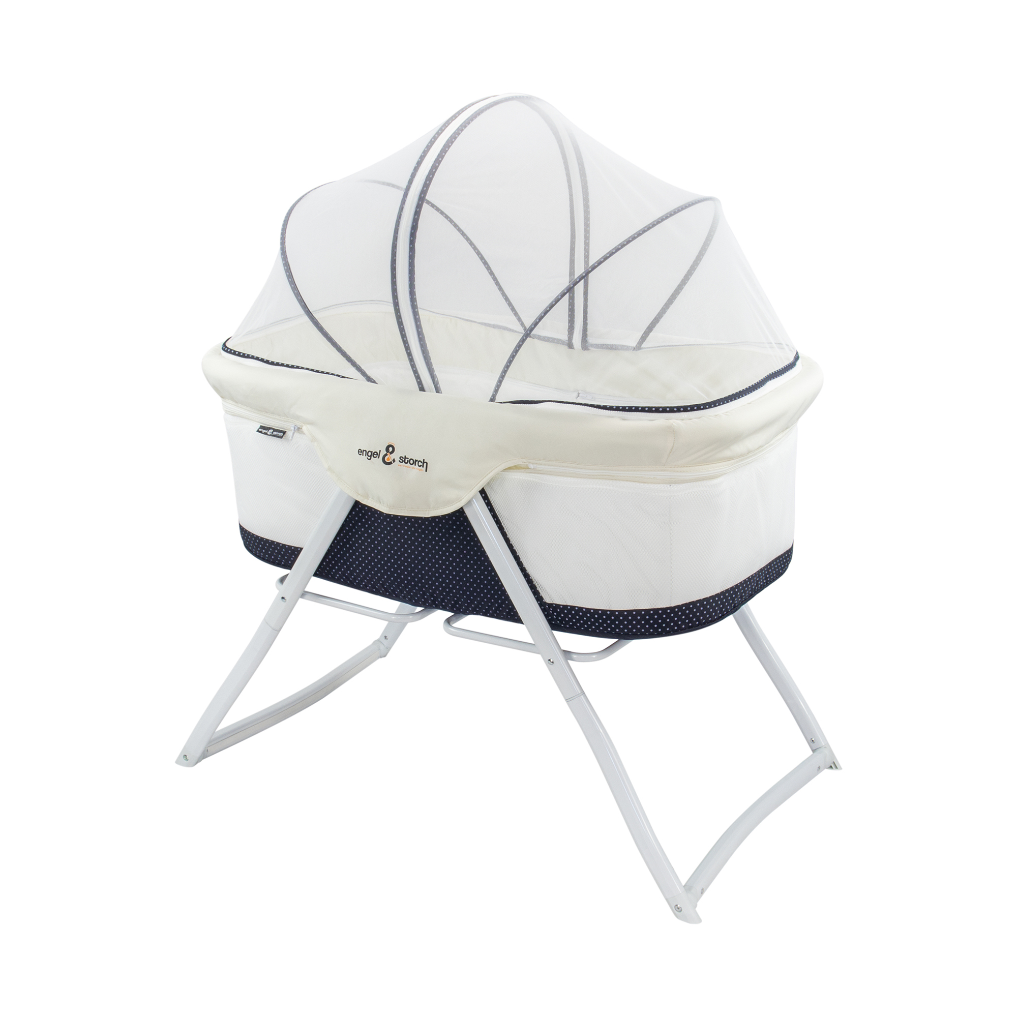 Reisebett BEBITO inkl. Moskitohaube und Tragetasche Dunkelblau