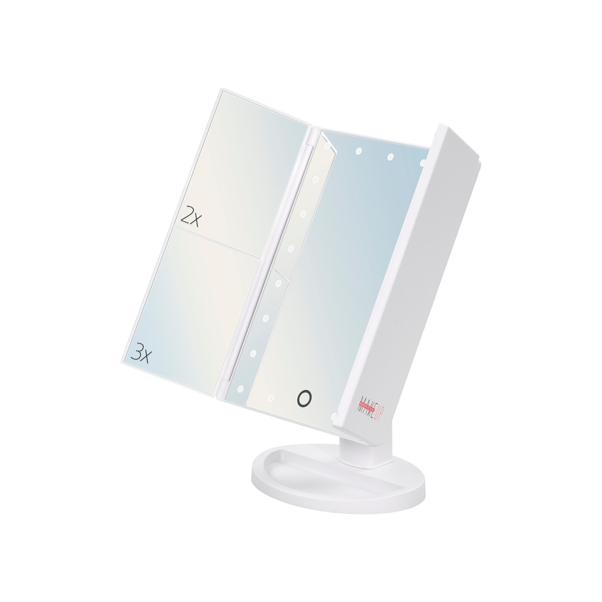 Schminkspiegel mit Vergrößerung MakeUp, mit 21 dimmbaren LED-Lampen Schminkspiegel mit Vergrößerung MakeUp, mit 21 dimmbaren LED-Lampen